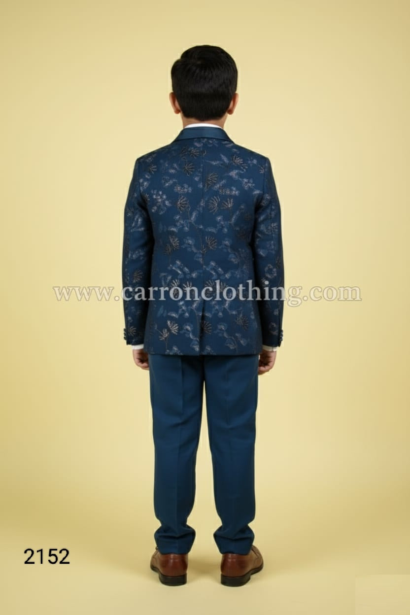 Teal Blue Colour Coat Suit(BE-BCSU_2152)