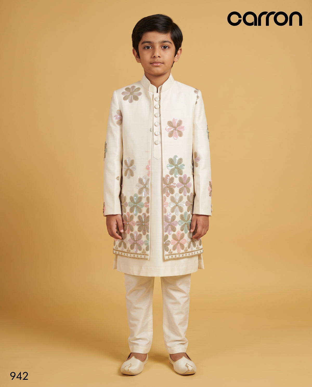 Ivory Colour Indo Western(BE-BINW_942)