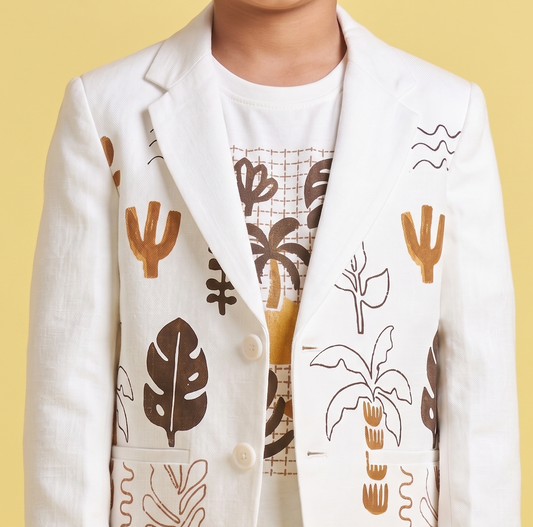 White Colour Blazer(BE-BBLZ_60253)