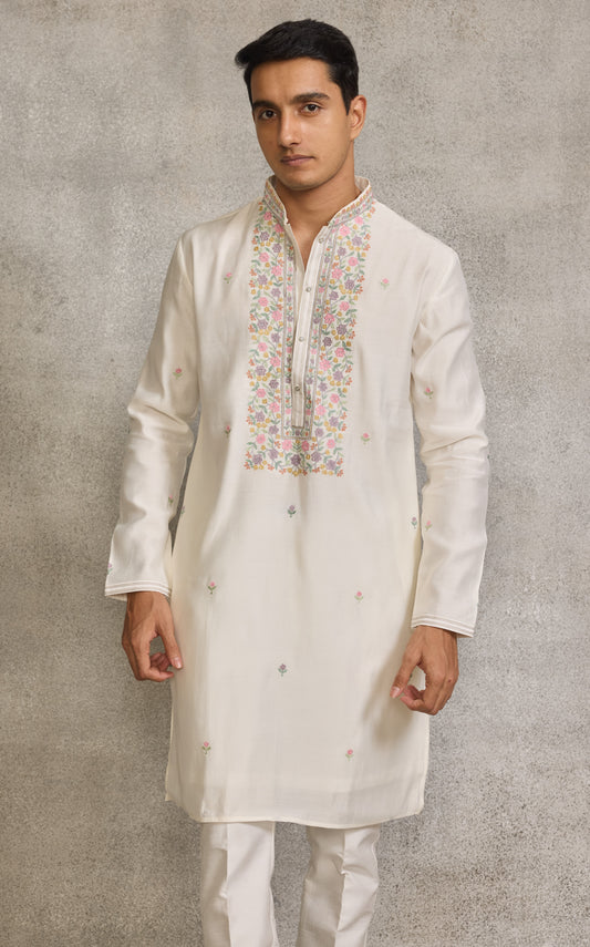 Cream Colour Kurta Set(ME-MKUS_SK 026)