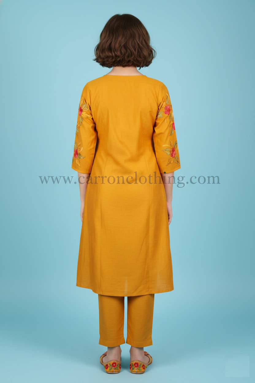 Yellow Colour Kurti Set (GC-GKUS_925)