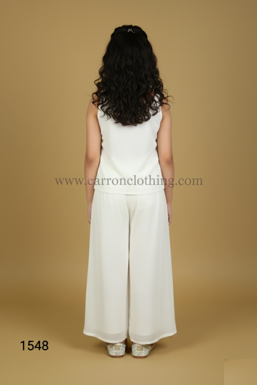 Cream Colour Plazo Set(GE-GPZS_1548)