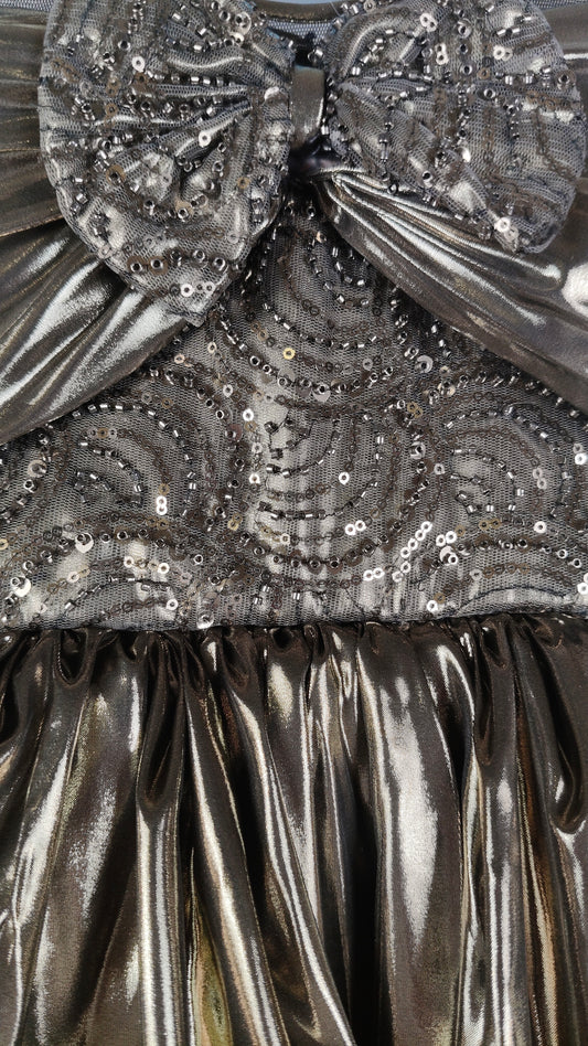 Antique Gold Colour Party Frock(GE-GFRP_3582)