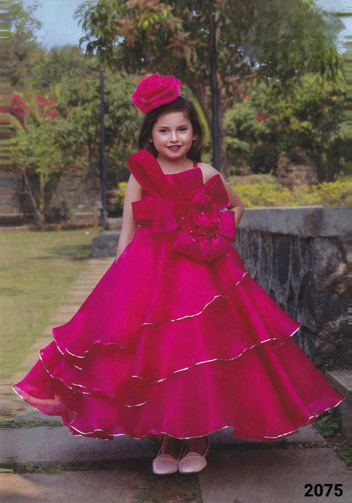 Cherry Colour Gown(GE-GGWN_2075)