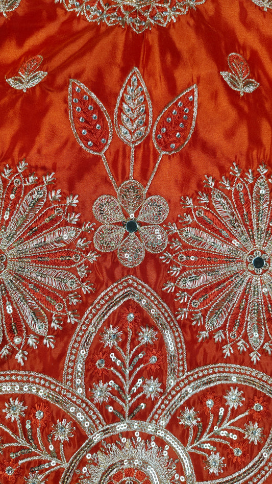 Orange Colour Plazo Set(GE-GPZS_725)