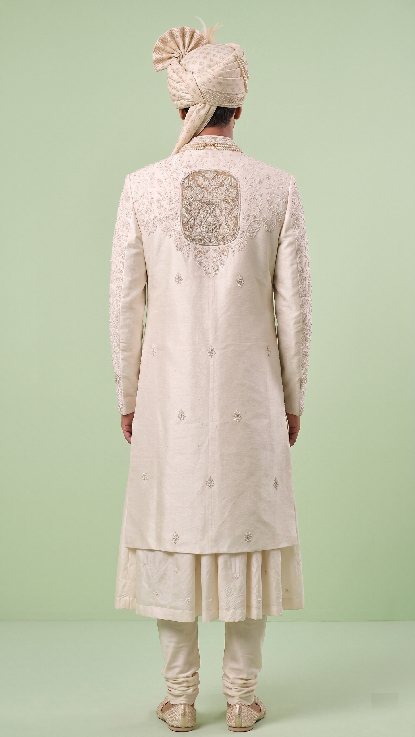 Cream Colour Sherwani(ME-MSRW_12366)