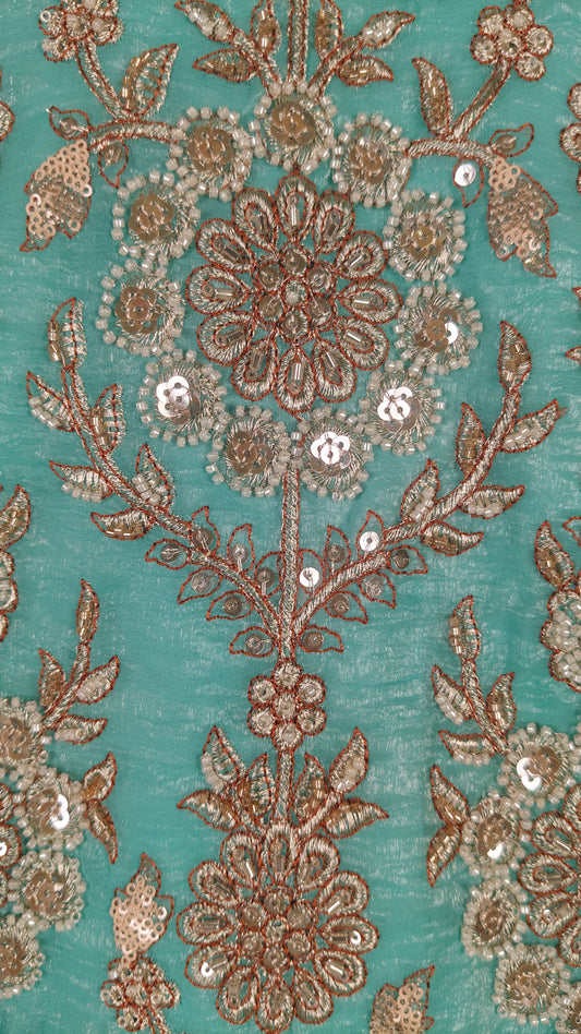 Sea Green Colour Plazo Set(GE-GPZS_2220)