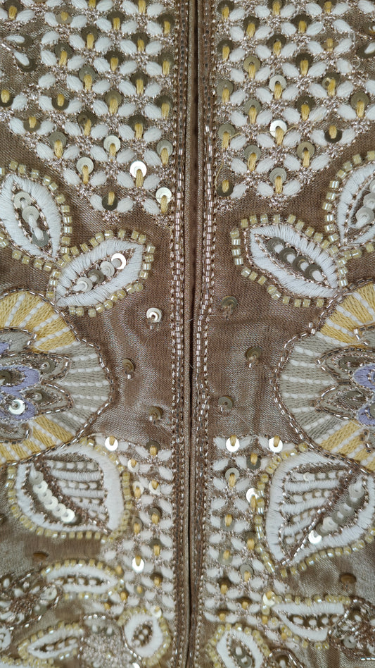 Gold Colour Plazo Set(LE-WPZS_1001)