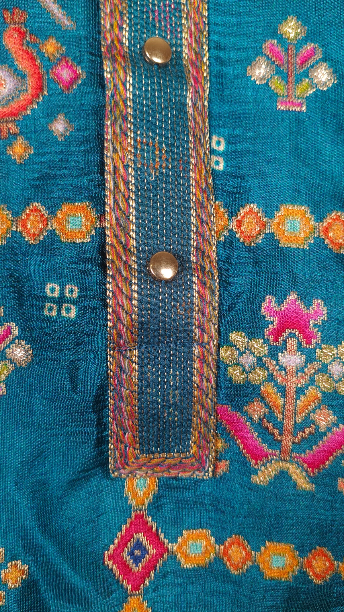 Teal Blue Colour Kurta Set(ME-MKUS_4208 B)
