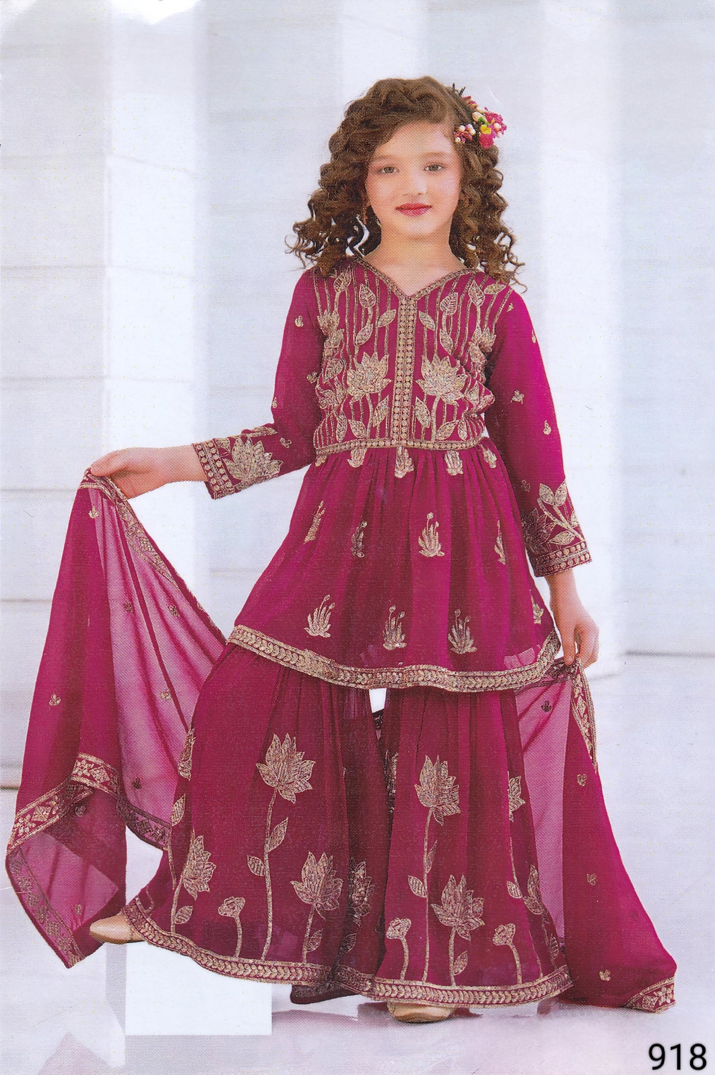 Rani Colour Gharara Set(GE-GGHS_918)