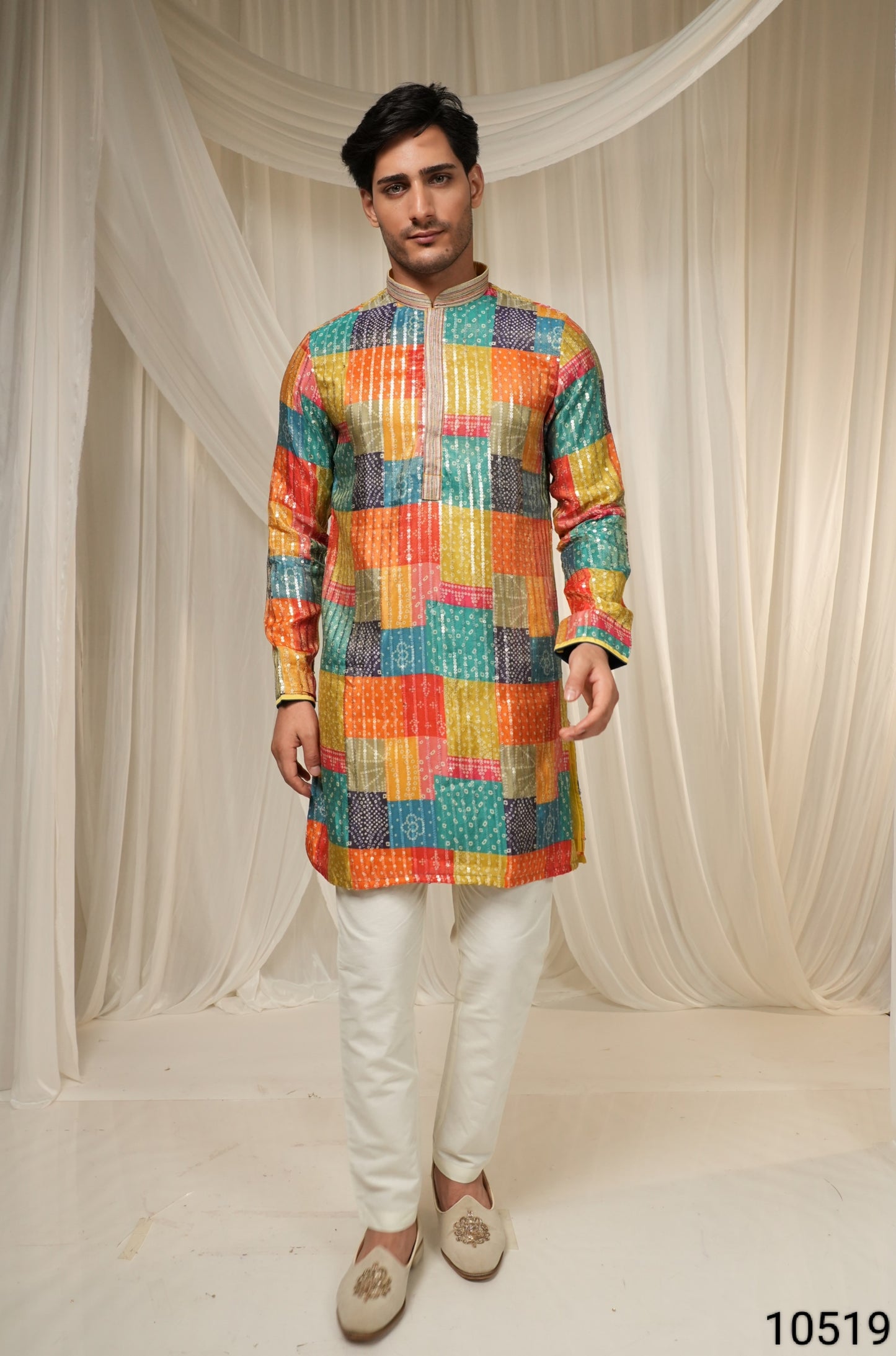 $ Multi Colour Kurta Set(ME-MKUS_10519 A)