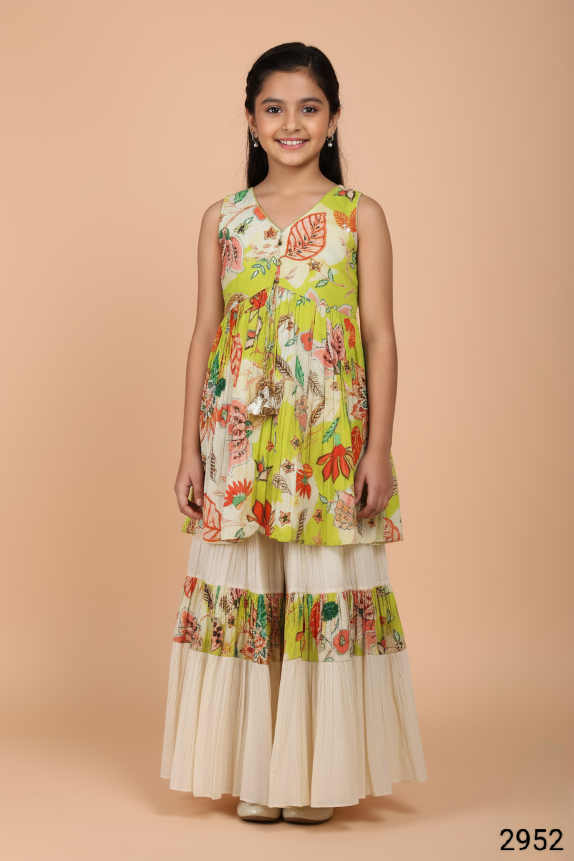 Liril Colour Gharara Set(GE-GGHS_2952)