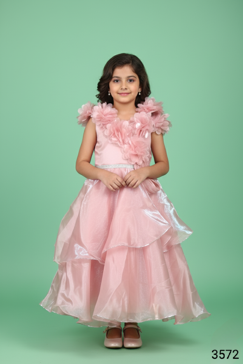 Onion Pink Colour Gown(GE-GGWN_3572)