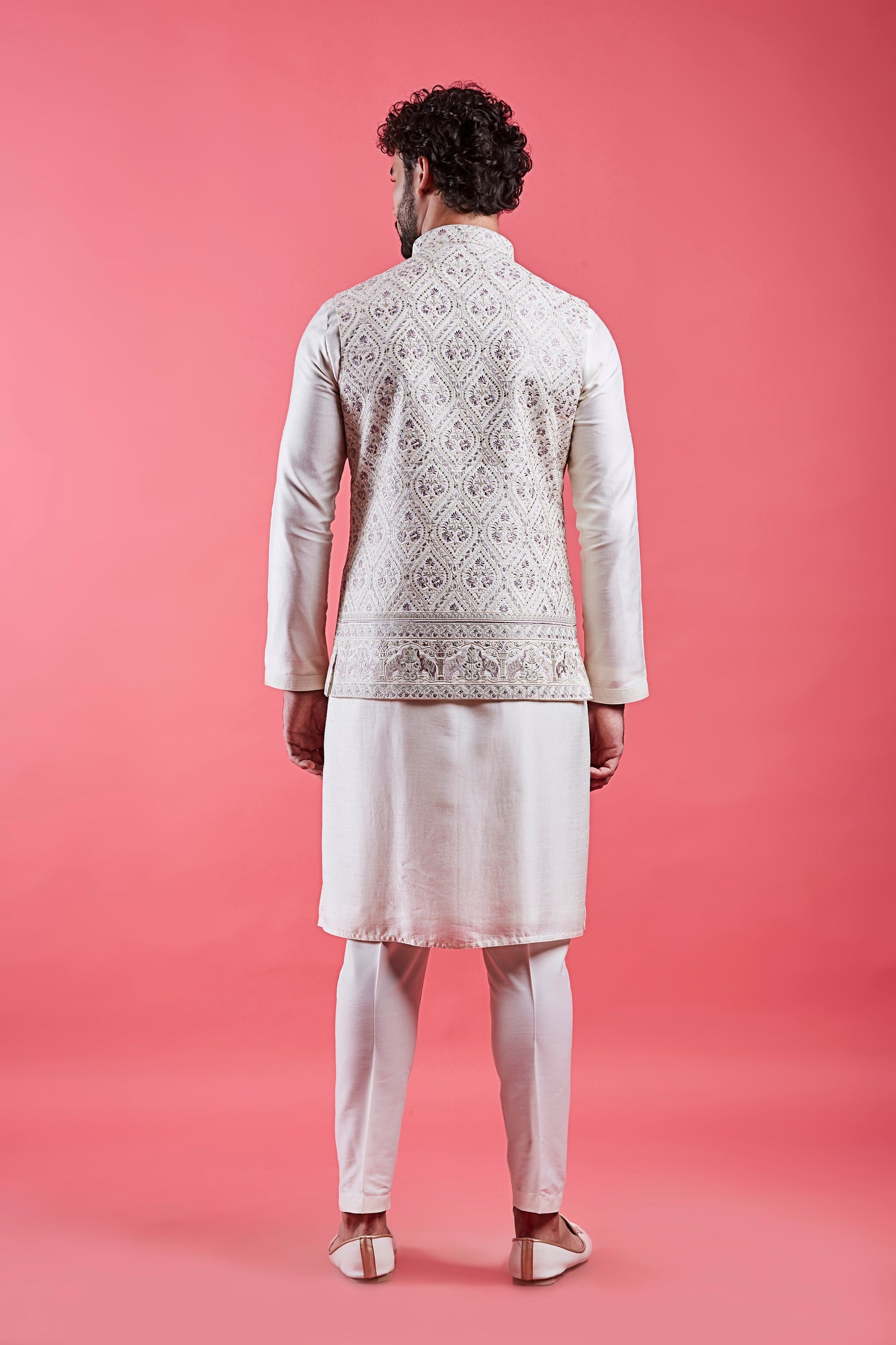 Cream Colour Bundi Set(ME-MBUS_JS-651)