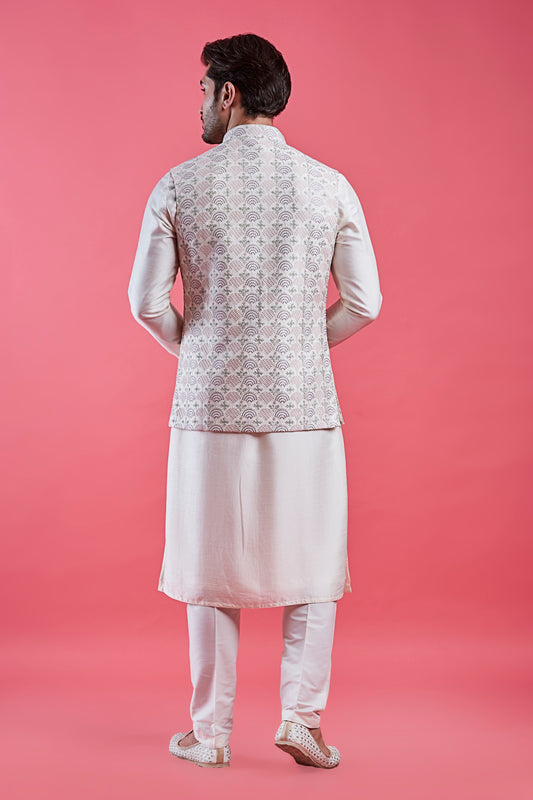 Cream Colour Bundi Set(ME-MBUS_JS-527)