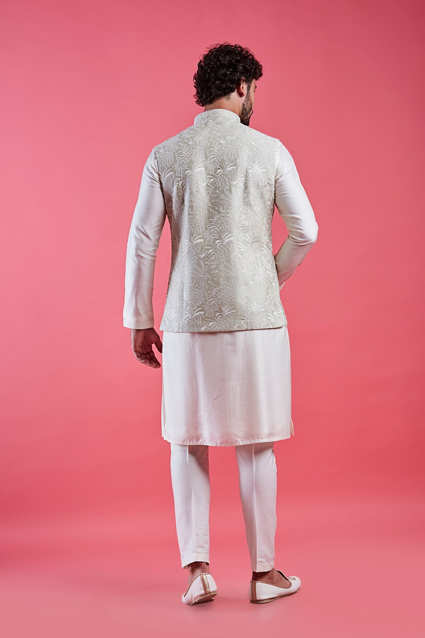 Cream Colour Bundi Set(ME-MBUS_JS-603)