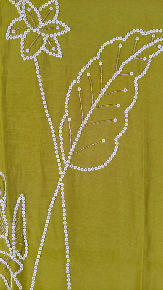 Green Colour Kurti Set(LC-WKIS_1420)