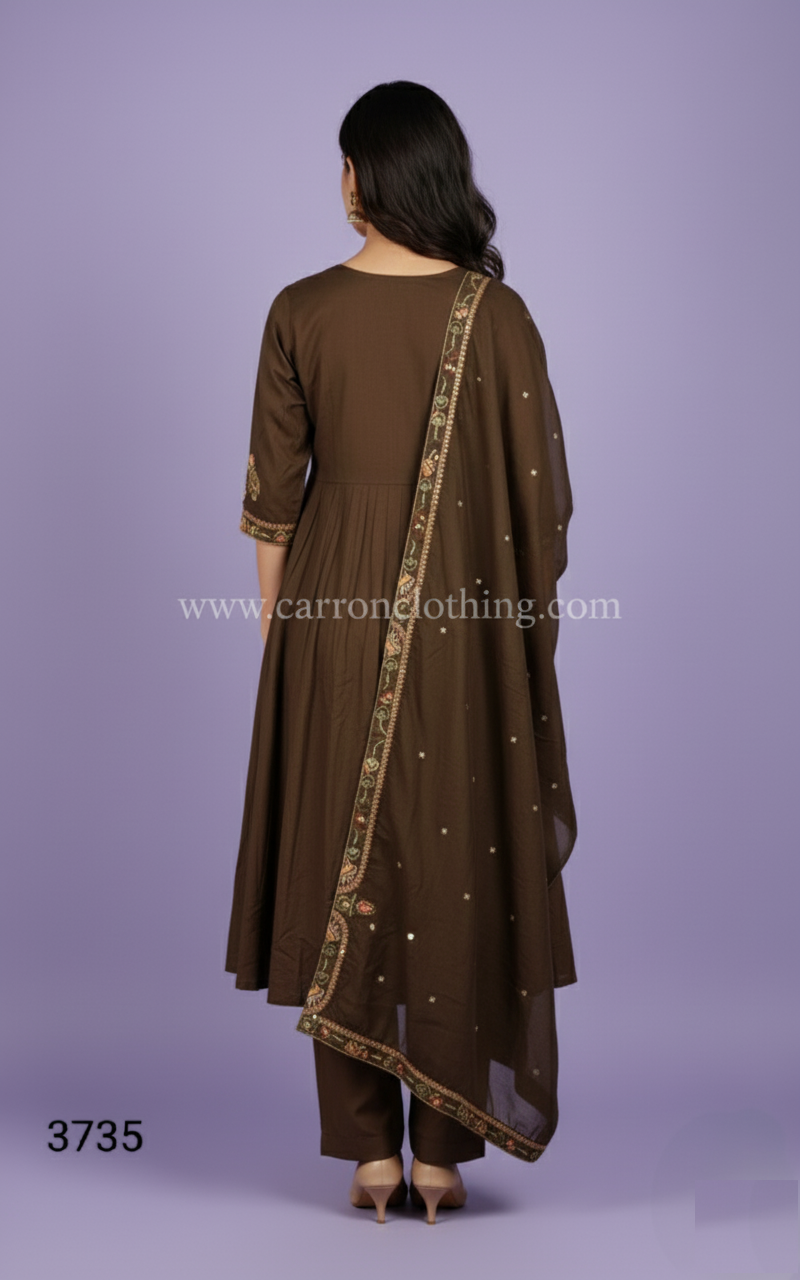Green Colour Kurti Set(LC-WKIS_3735)