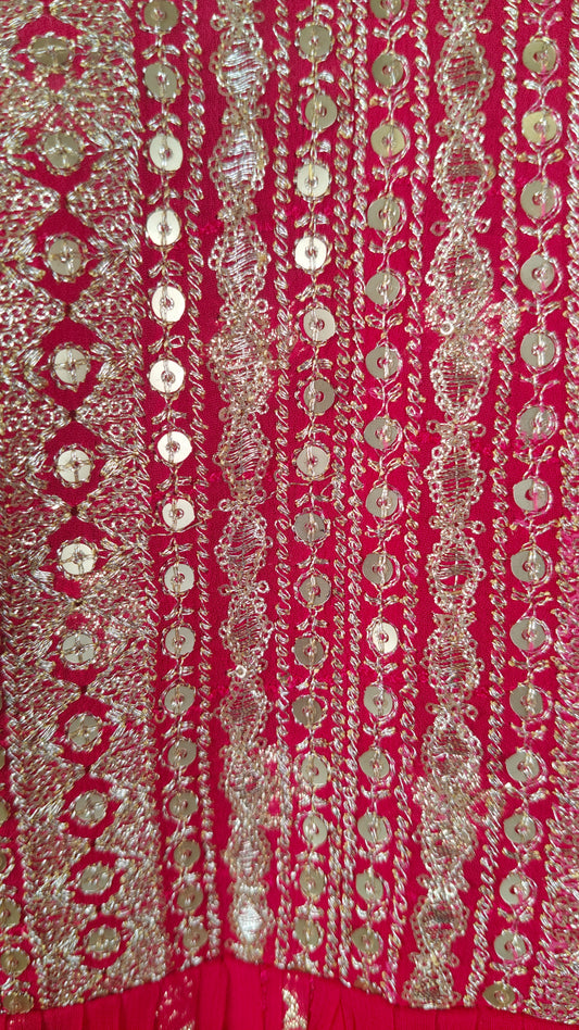 Rani Colour Anarkali Gown(LE-WANK_8135)