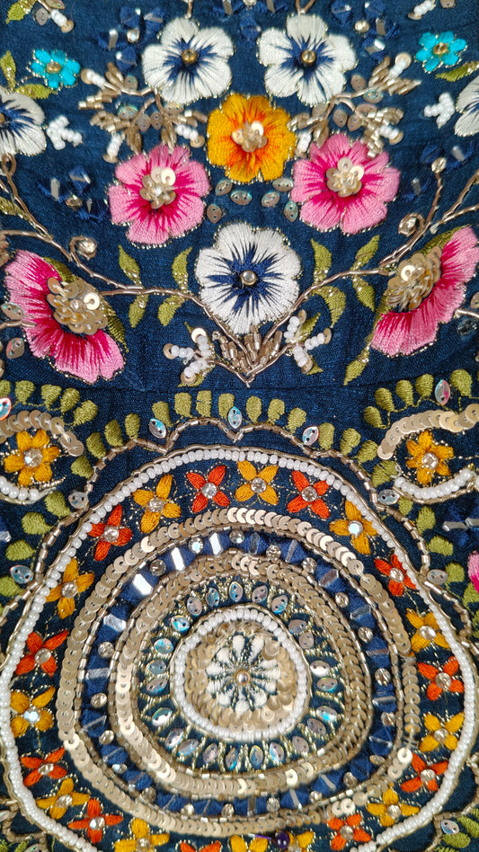 Blue Colour Ghaghra Choli(LE-WGHC_4593)
