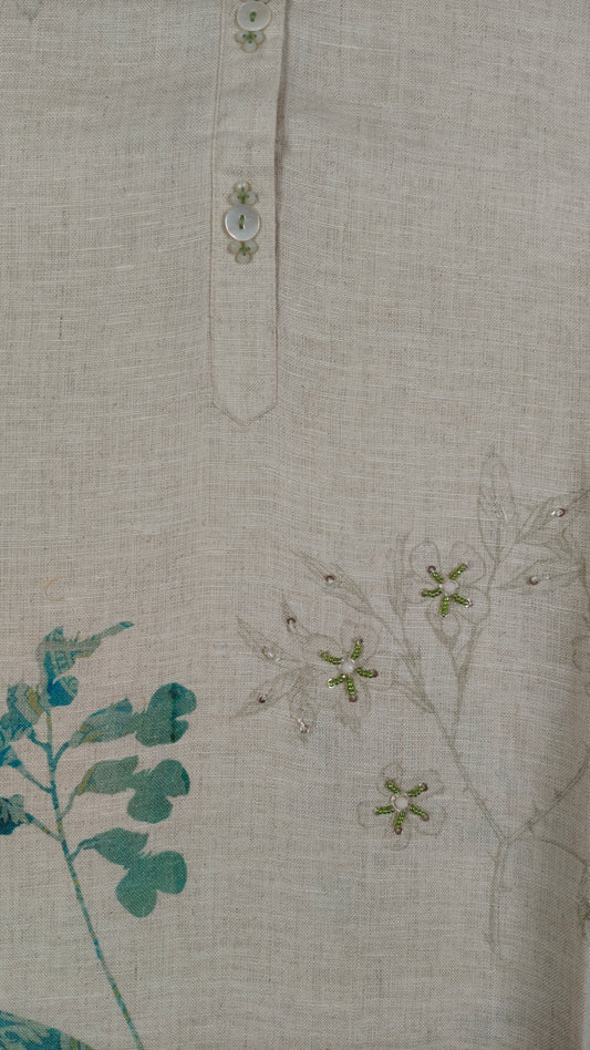 Ivory Colour Only Kurti(LC-WKIC_7008)