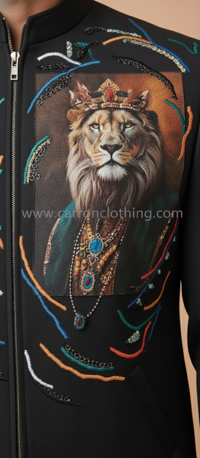 Indigo Blue Colour Bomber Jacket(ME-MINW_KING)