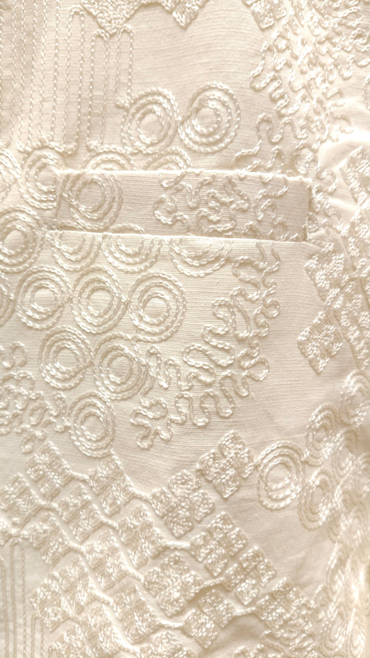 Cream Colour Bundi Set(ME-MBUS_SPIRAL)