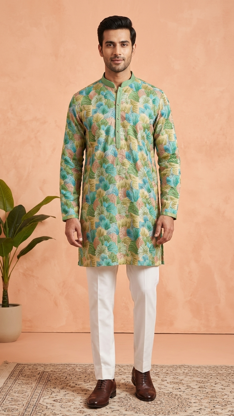 Mint Green Colour Kurta Set(ME-MKUS_W 61)