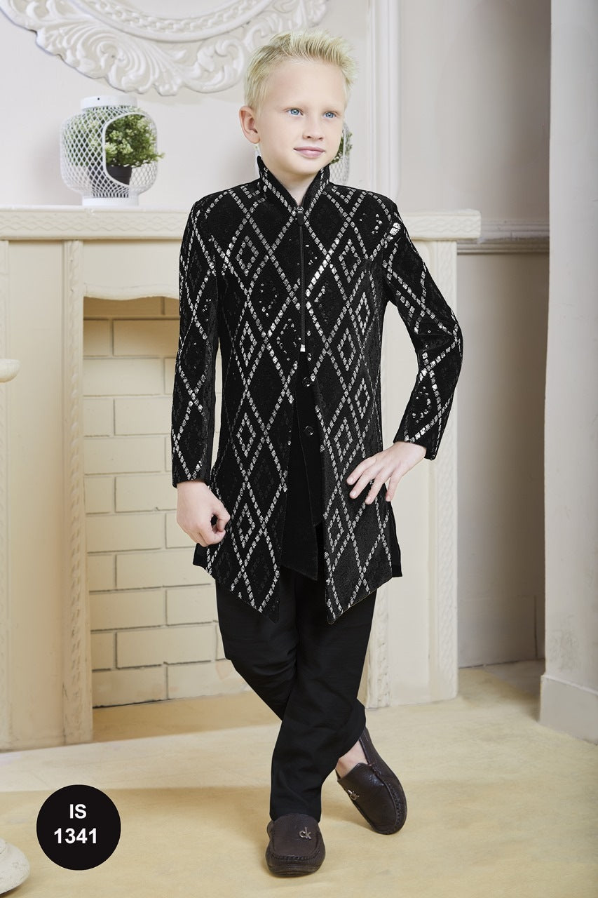 Black Colour Indo Western(BE-BINW_1341)