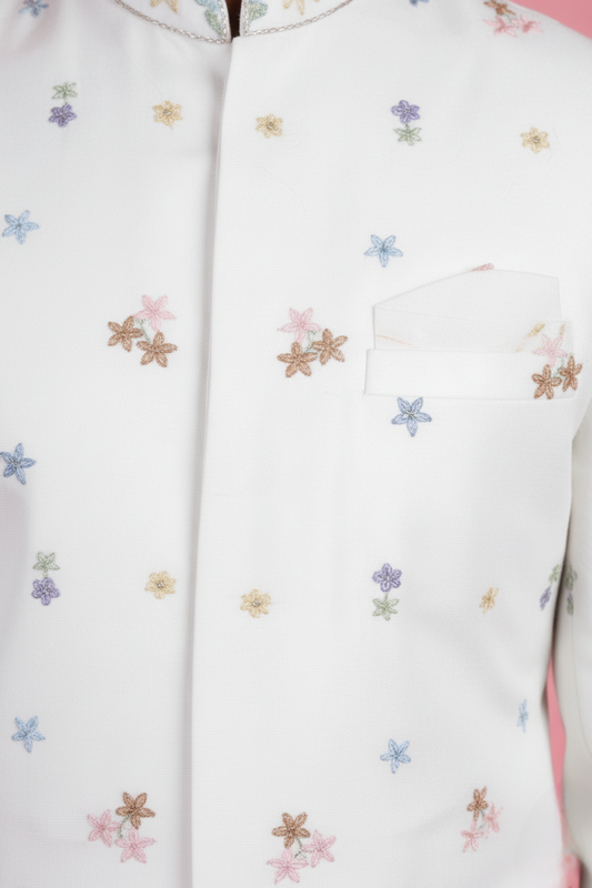 Cream Colour Bundi Set(ME-MBUS_SJ 2)