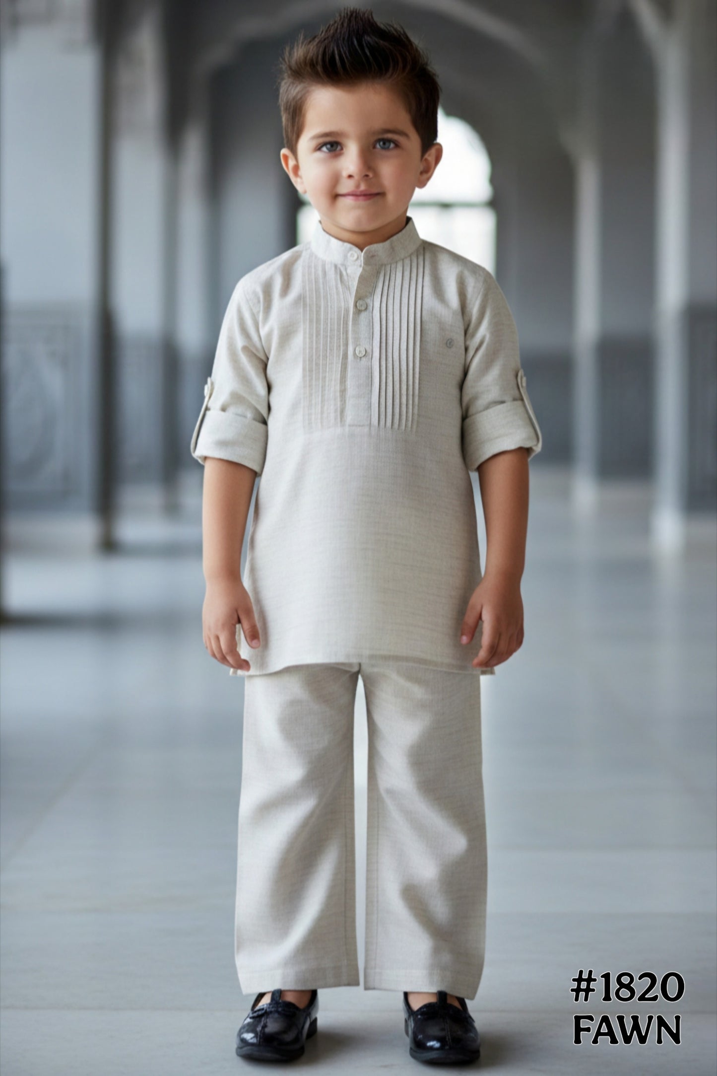 Fawn Colour Kurta Set(BE-BKUS_1820)