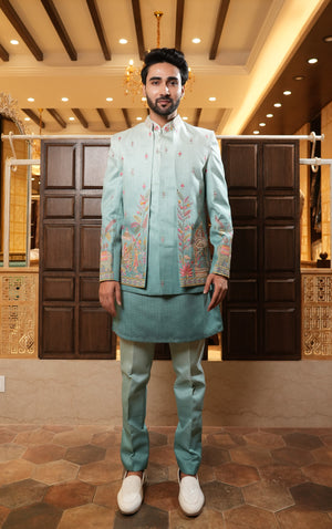 Aqua Colour Indo Western(ME-MINW_PD25802T.31)