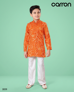 Orange Colour Kurta Set(BE-BKUS_2031)