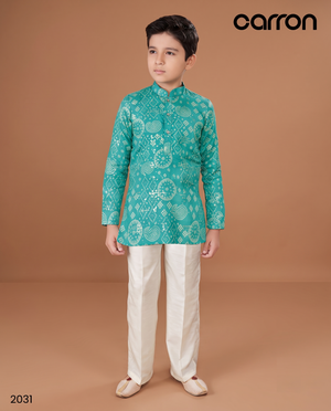 Rama Green Colour Kurta Set(BE-BKUS_2031)