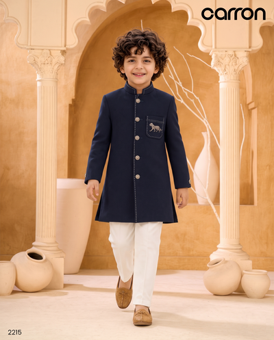 Navy Blue Colour Indo Western(BE-BINW_2215)