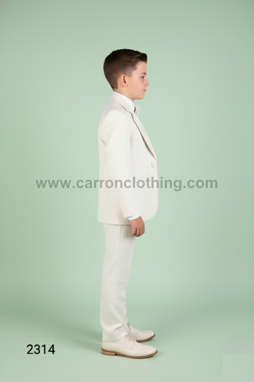 Cream Colour Coat Suit(BE-BCUS_2314)