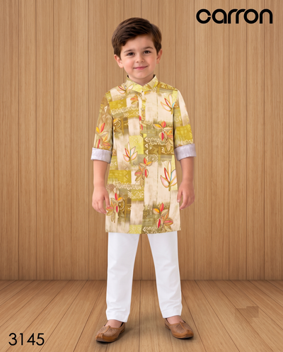 Gold Colour Kurta Set(BE-BKUS_3145)