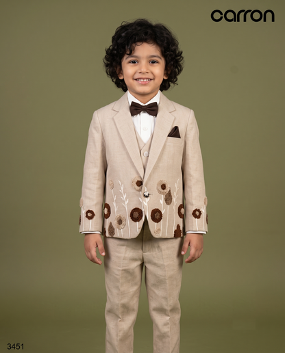 Beige Colour Coat Suit(BE-BCSU_3451)