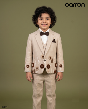 Beige Colour Coat Suit(BE-BCSU_3451)