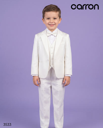 White Colour Coat Suit(BE-BCSU_3533)