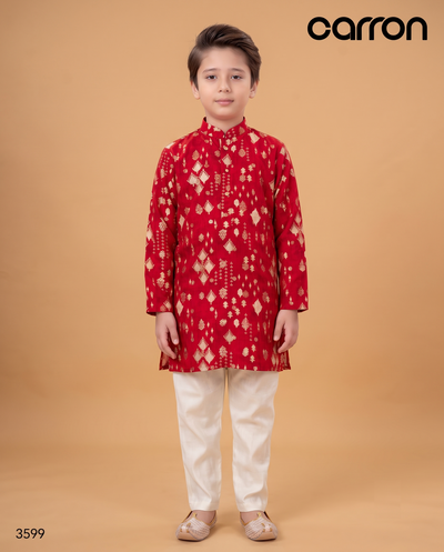 Red Colour Kurta Set(BE-BKUS_3599)