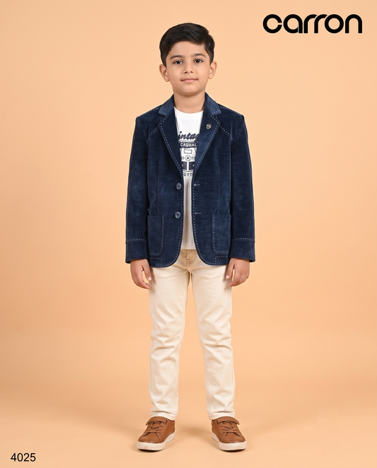 Blue Colour Blazer(BE-BBLZ_4025)