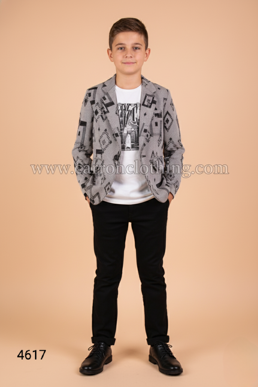 Grey Colour Blazer(BE-BBLZ_4617)