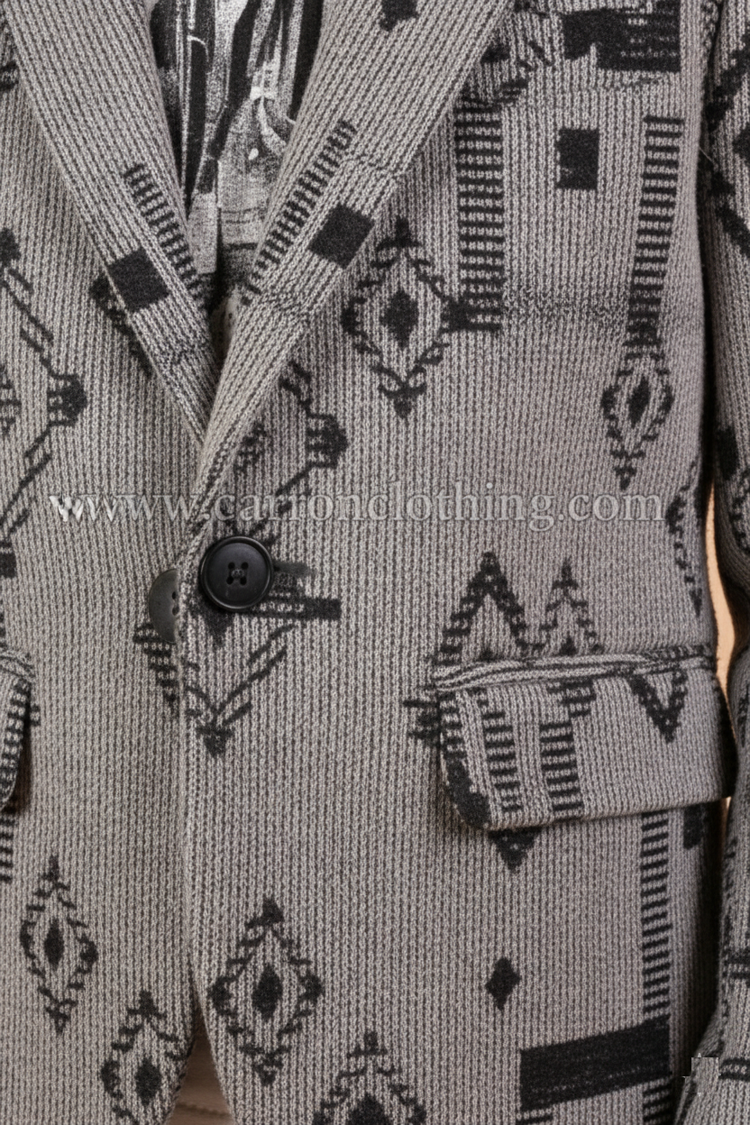 Grey Colour Blazer(BE-BBLZ_4617)