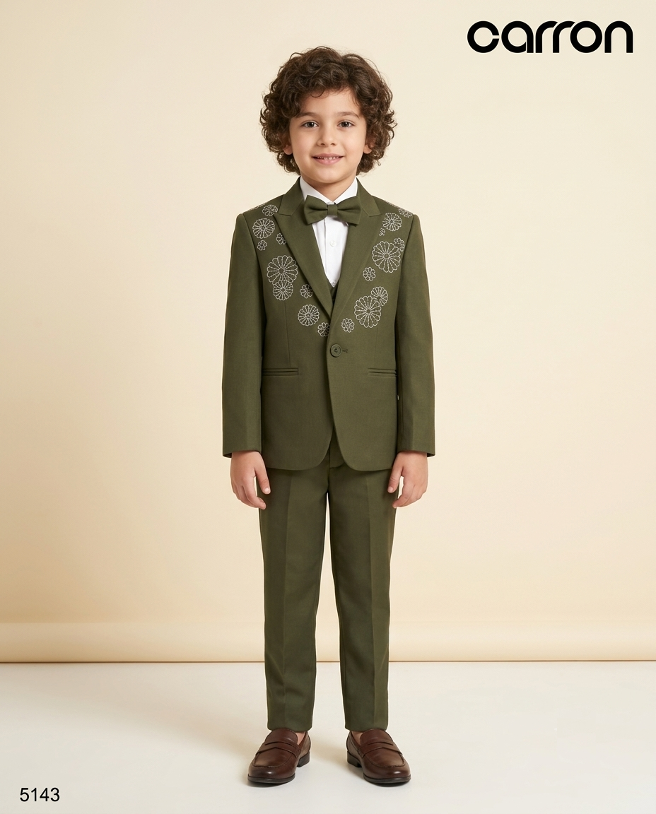 Olive Green Colour Coat Suit(BE-BCSU_5143)