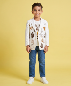 White Colour Blazer(BE-BBLZ_60253)