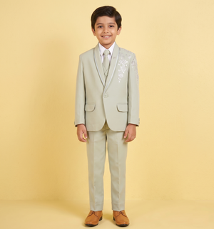 Sage Green Colour Coat Suit(BE-BCSU_2418)