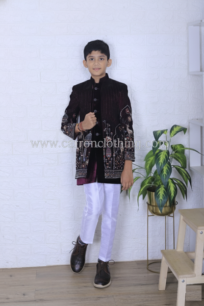 Wine Colour Indowestern(BE-BINW_2021)