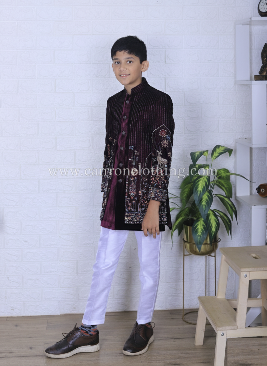 Wine Colour Indowestern(BE-BINW_2021)
