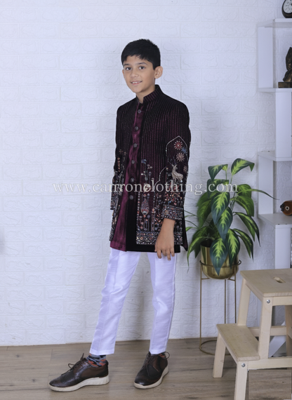 Wine Colour Indowestern(BE-BINW_2021)